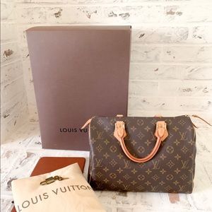 Louis Vuitton Speedy 35 Monogram Bag with Box
